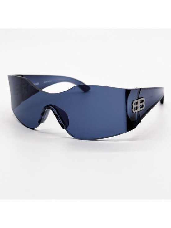 NEW BALENCIAGA BB0292S 002 SUNGLASSES BLUE UNISEX GEOMETRIC EYEWEAR BALENCIAGA main image 4